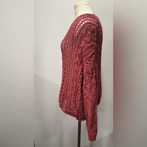 Elodie Womens Chunky Knit Sweater Pink Size Small - Picture 4 of 13